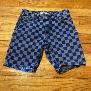 Levi’s Checkered Denim Shorts VGUC Size 7